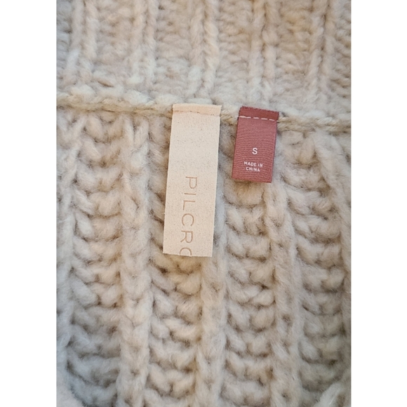 Anthropologie Pilcro Smiley Face Flower Cardigan Sweater Size Small - Picture 4 of 15